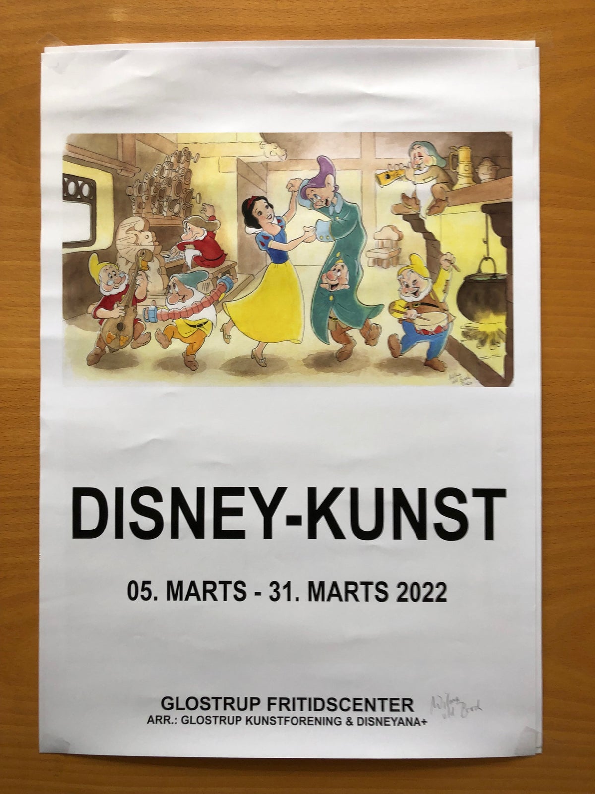 Disney plakat, motiv: Snehvide og de 7 dværge – dba.dk – og Salg af Nyt og Brugt