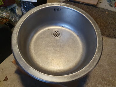 Køkkenvask,  Rund køkkenvask, Diameter 450 mm (mål yderkant). Sælges grundet nyt køkken.
