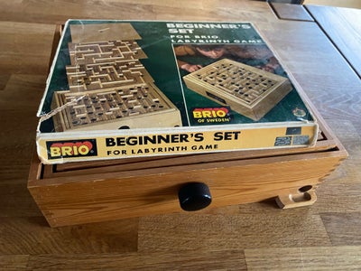 BRiO labyrint spil, Originalt spil fra 1970erne 
Tre ekstra spilleplader “beginners set” i æske medf