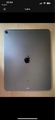 iPad Pro 3, 64 GB, sort, Perfekt, iPad Pro 3 gen, 12,9”, 64gb, WiFi, Space Grey.
Har været i cover f