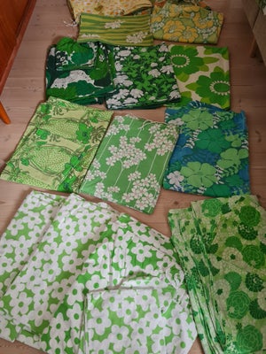 Sengetøj, Retro grønne og grønblå farver
Mange forskellige dynebetræk enkelte med pudebetræk 

Jeg s