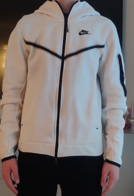 Hættetrøje, Nike Tech, str. XS,  Hvid/creme,  Næsten som ny, Flot lys hvid/creme Nike Tech sælges, d