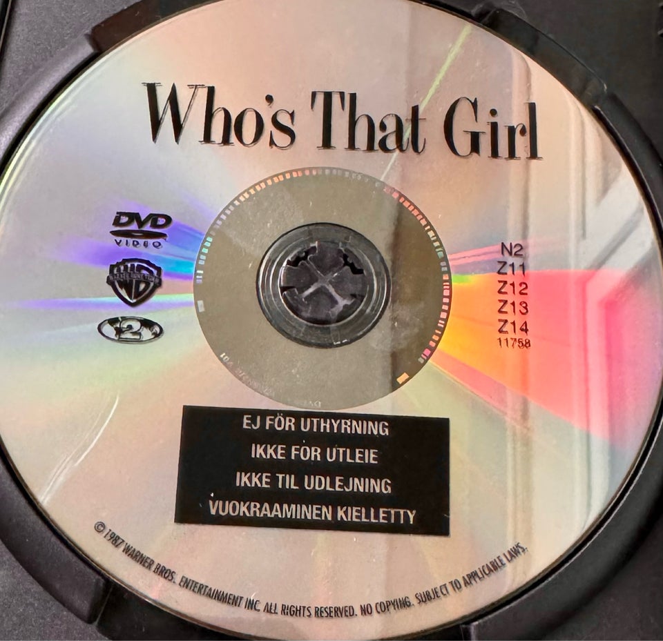Who’s that Girl, DVD, komedie
