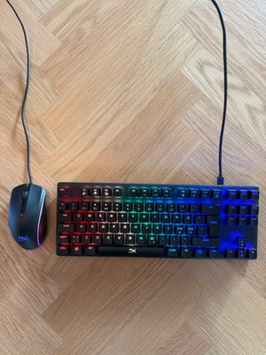 Tastatur, HyperX, Alloy Origins Core Red, Perfekt, Rigtigt godt RGB gamer tastatur og mus der allere