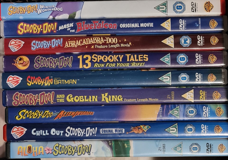 Scooby tegnefilm, DVD, tegnefilm