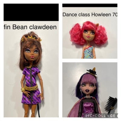 Barbie, Monster High, Monster High dukker, Se billeder for stand, tilbehør og priser - Sender gerne 