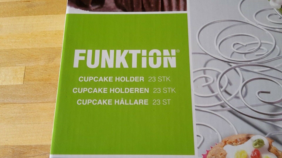 Cupcaka holder til 23 styk , Funktion