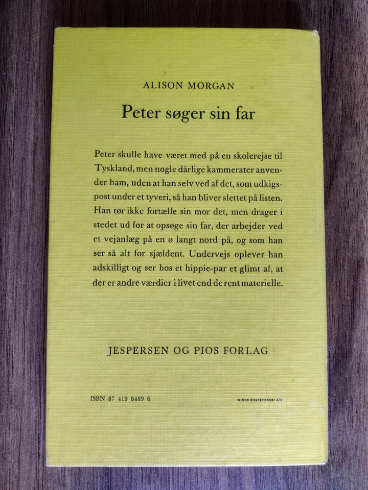 Peter søger sin far, Alison Morgan