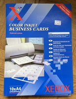 Fotopapir visitkort, Xerox, Business cards