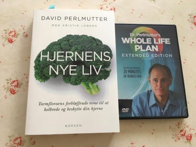 Hjernens nye liv, David Perlemutter, år 2015, Signeret af D Perlmutter 2017
Enkelte blyant understre