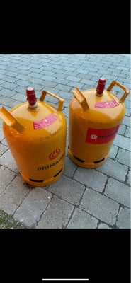Gasgrill, Sælges :

Nye og plomberede 11 kg. Gasflasker.
Gule stålflasker.

Har 4 stk.

Pris er pr. 