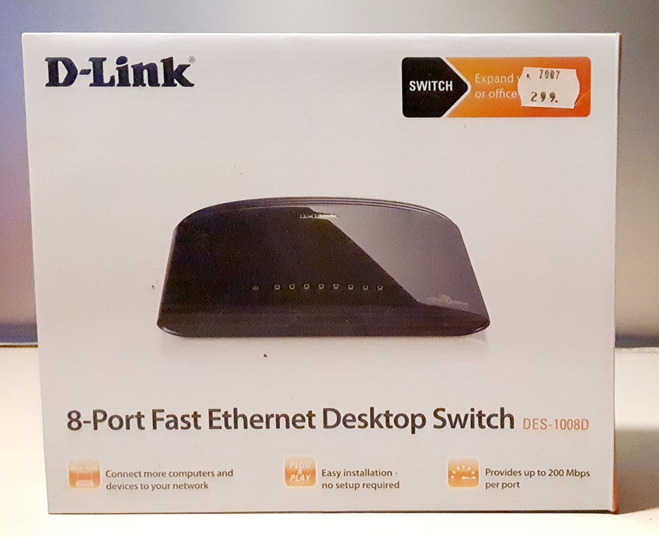 USB, D-Link DES 1008D