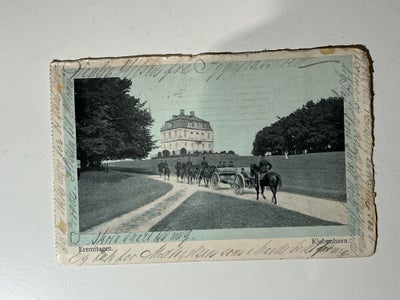 Postkort, Eremitagen (Nr 201), Slot og hestevogn København 
Postbrev brugt med Frimærke

Ønsker du a