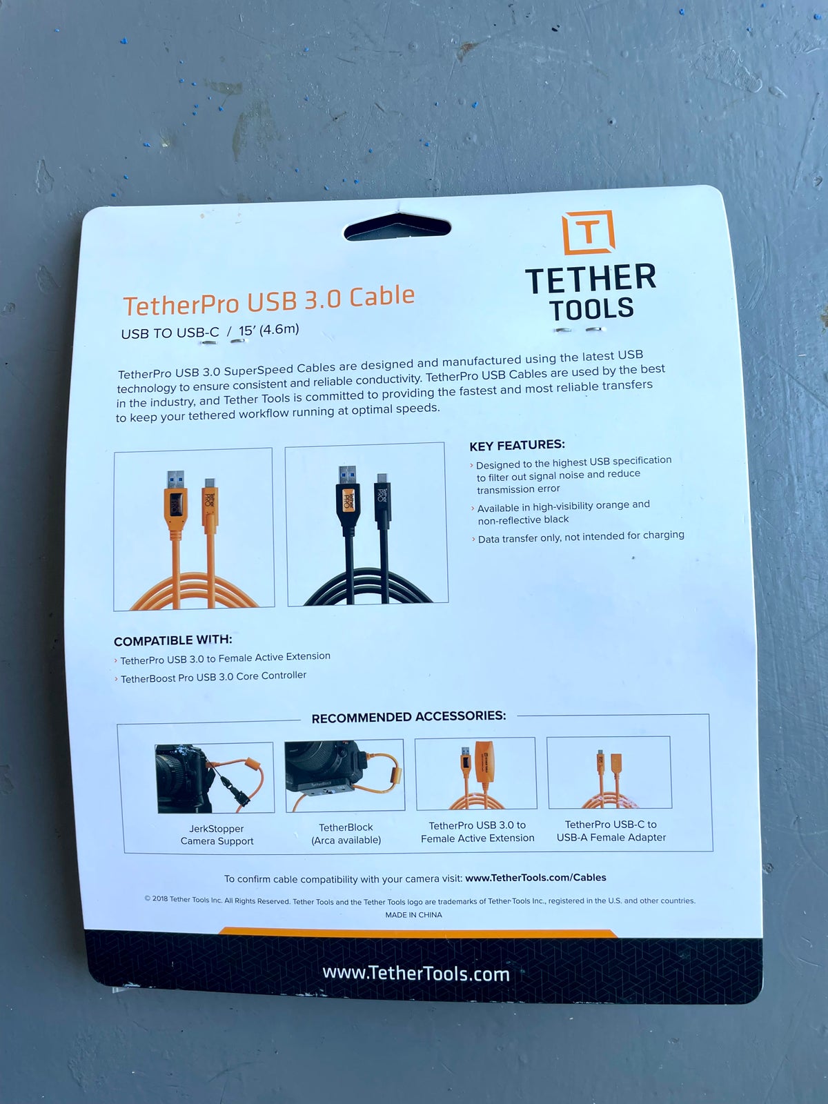 Tether Pro USB 3.0 cable, Tether, USB 3.0