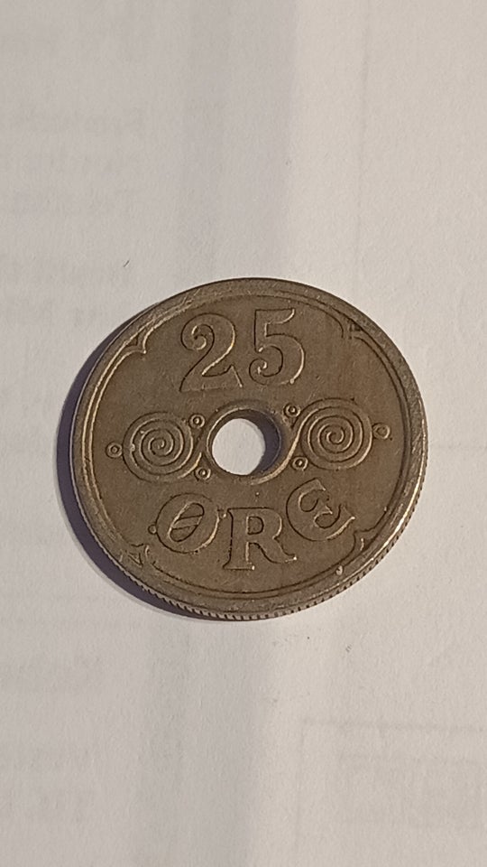 Danmark, mønter, 25 øre