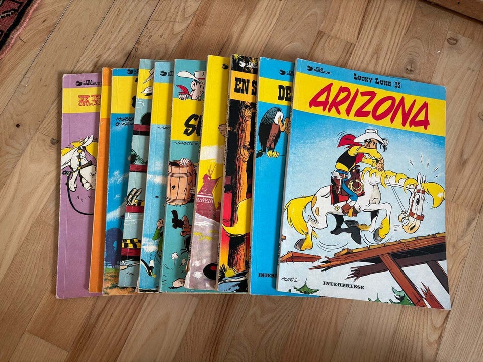 Lucky Luke 1-44, Morris og Goscinny, Tegneserie