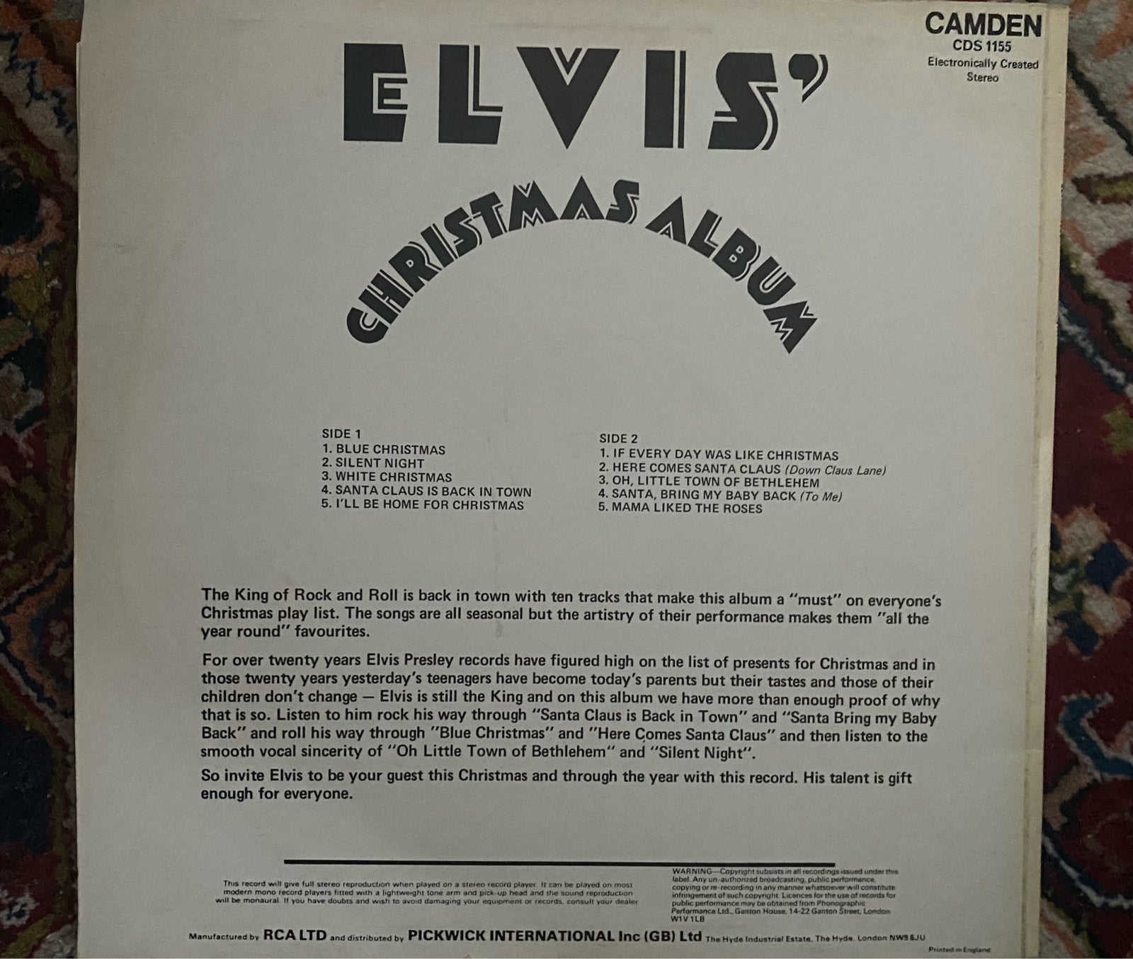 LP, Elvis Presley, Christmas album