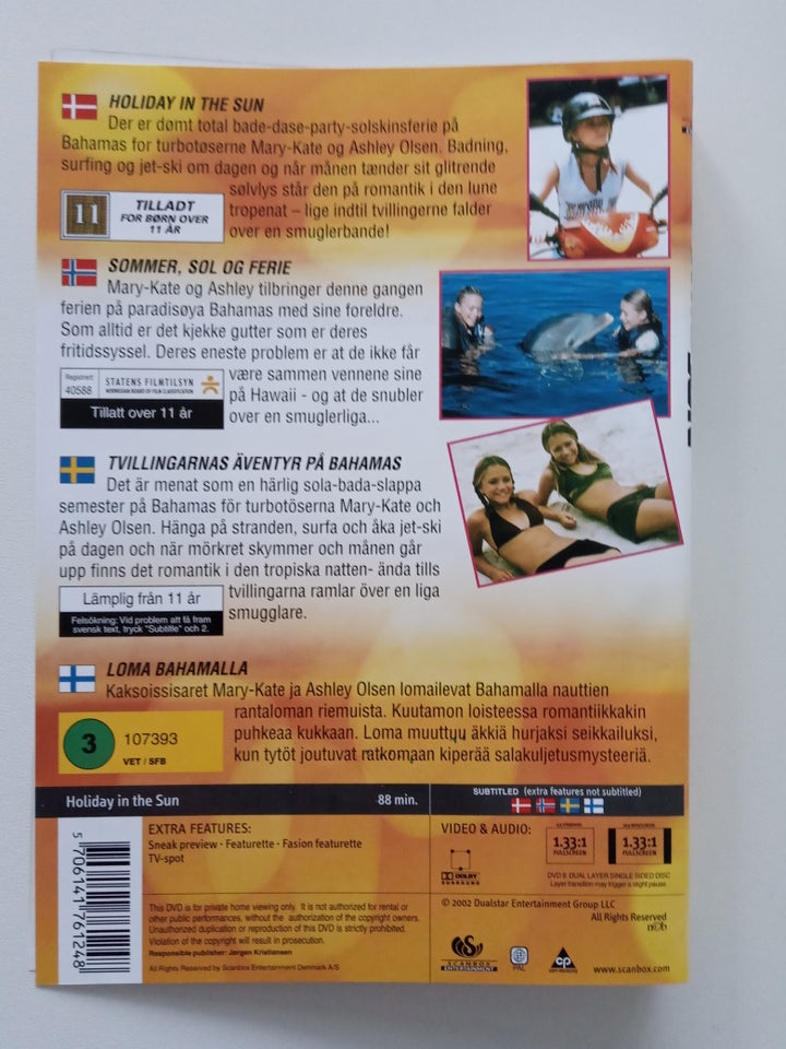 Holiday in the sun, DVD, komedie