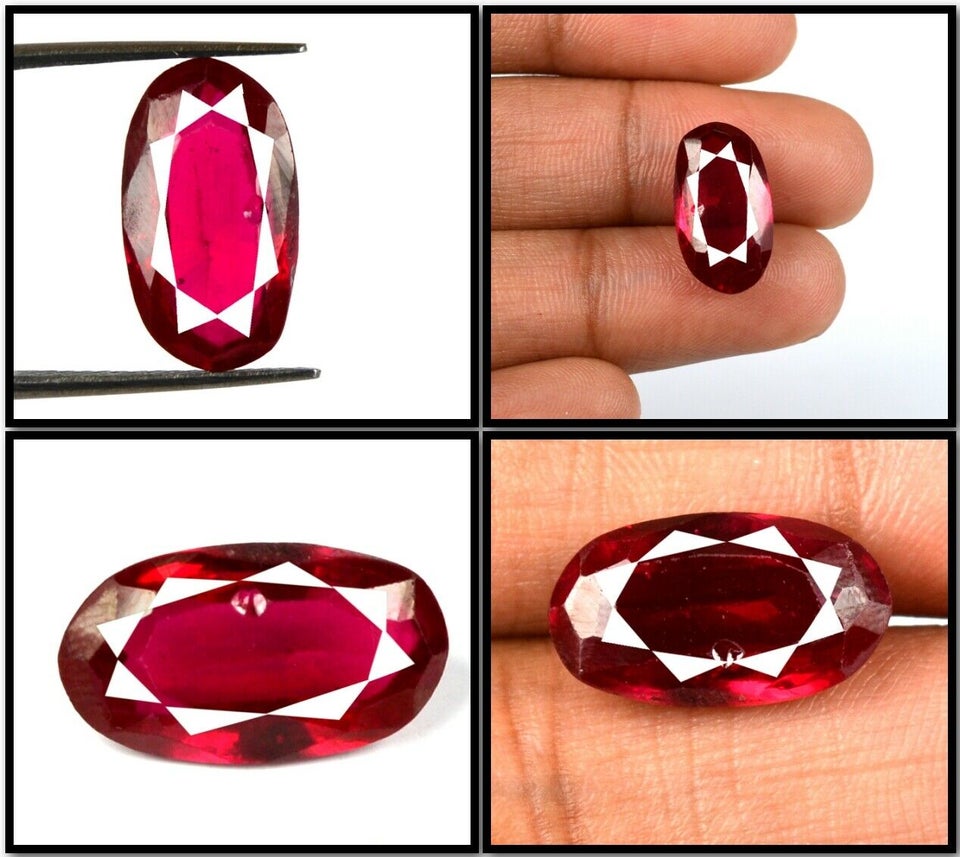 Andet smykke, ædelsten, 7.25Ct rubyBurma certifikat