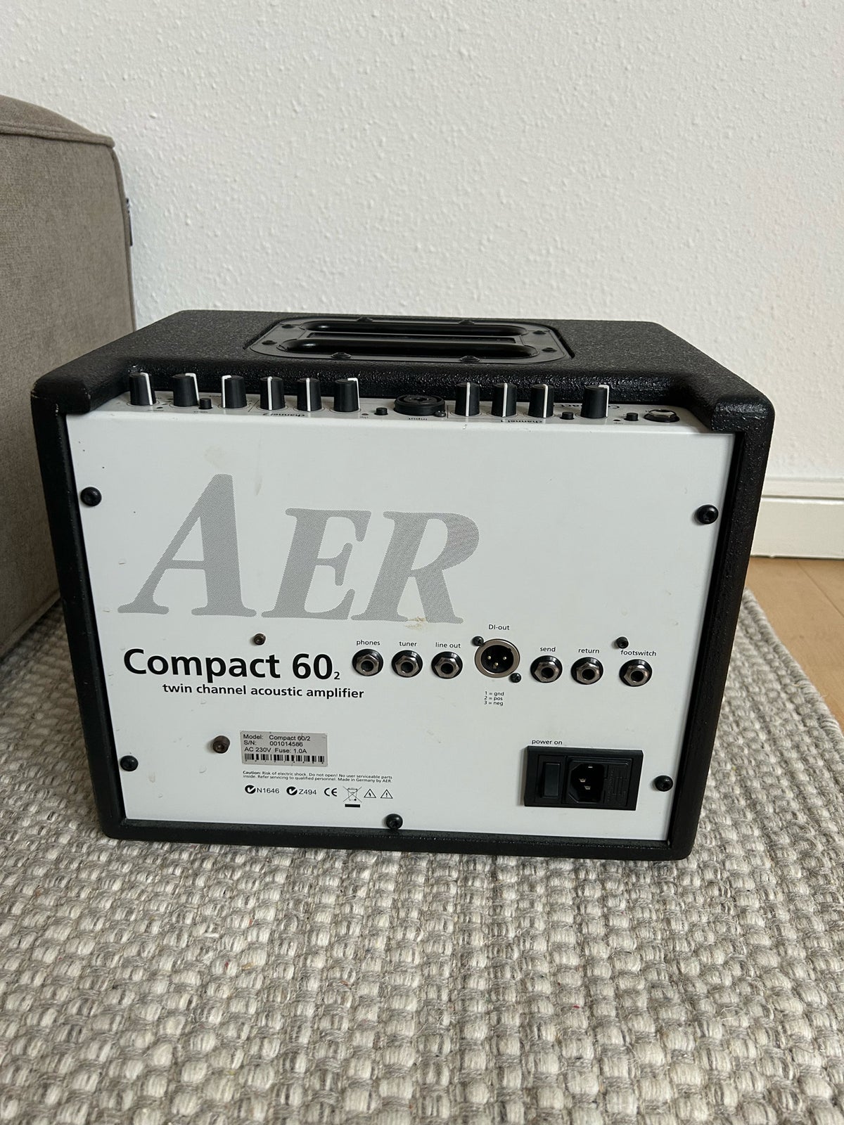 Forstærker sort , AER Compact 60