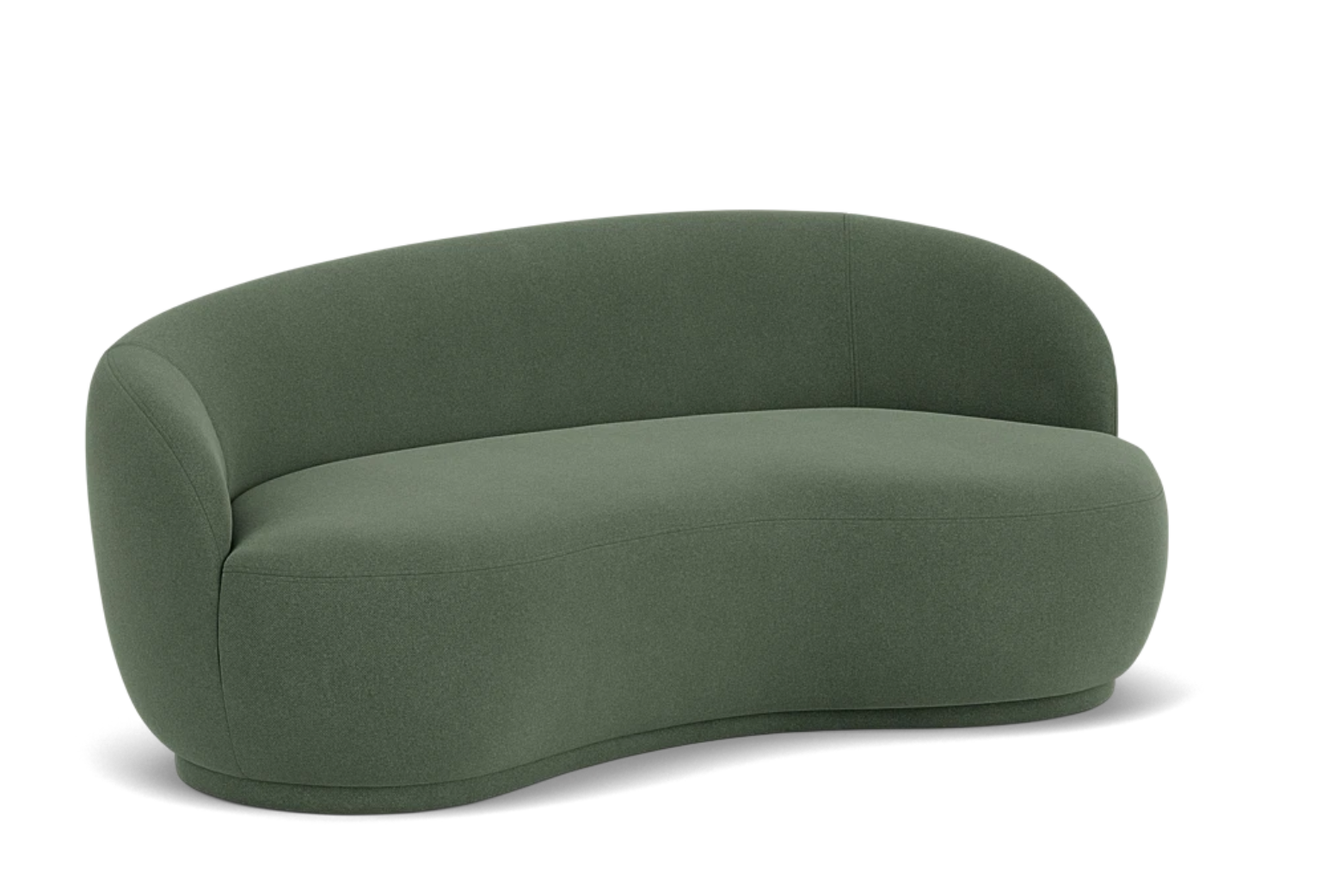 Flot sofa i mørkegrønt cura