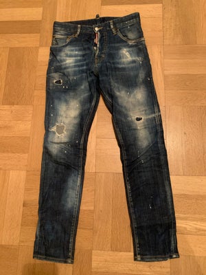 Jeans, Dsquared2, str. 28,  Blå,  Næsten som ny, Dsquared 2 bukser i super fin stand, næsten ikke br