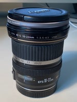 Super zoomvidvinkel, Canon, EFS 10-22 Ultrasonic