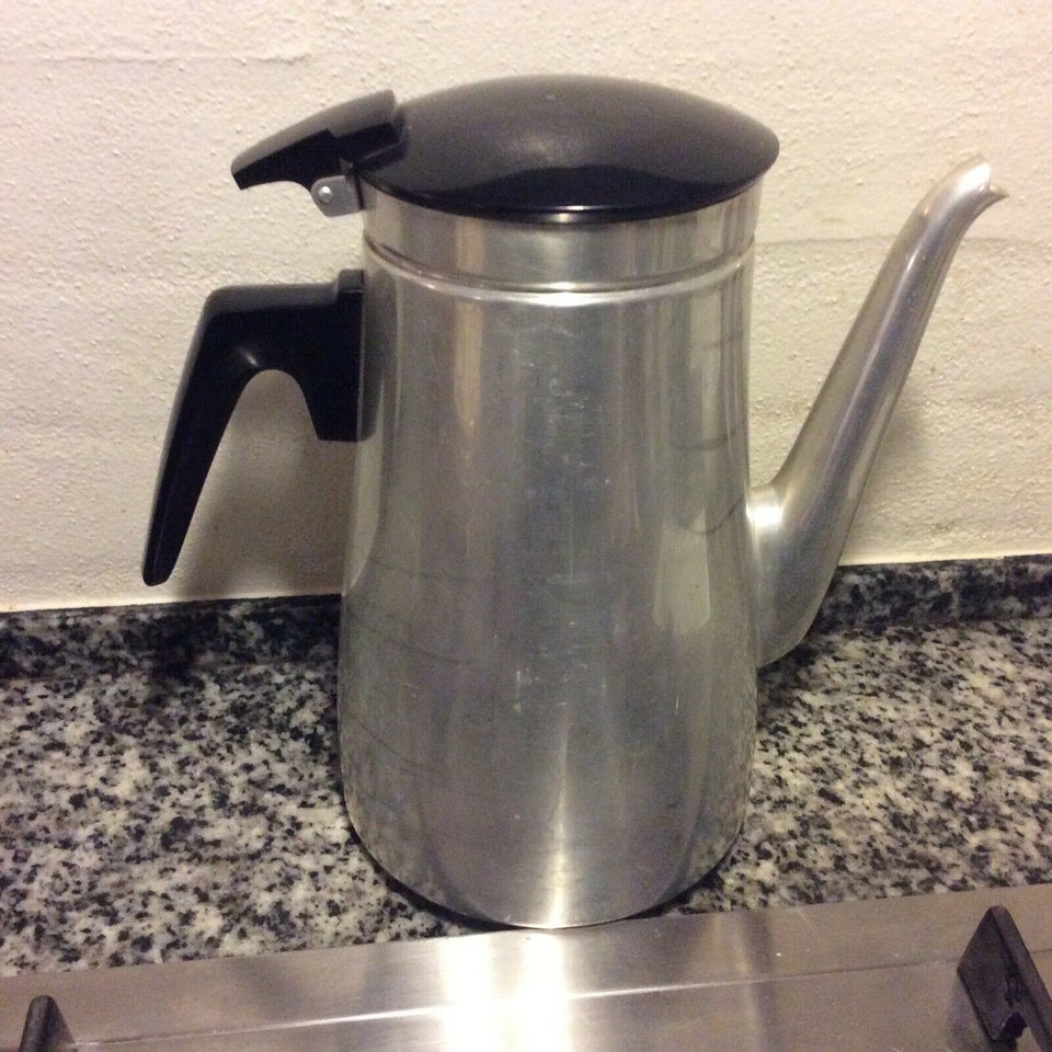 Stor aluminium kaffekande med bakelit 3L