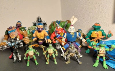 Teenage mutant ninja turtles, Samling af diverse figurer plus lidt tilbehør fra Turtlesuniverset. De