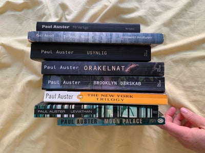 New York Trilogien mfl. , Paul Auster, genre: roman, Otte (ti) romaner af Paul Auster. Tre på engels