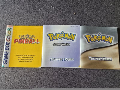 Nintendo Game Boy Color, Manual, Perfekt, 100kr. Stk
Pinball er både engelsk, dansk, svensk
Crystal 