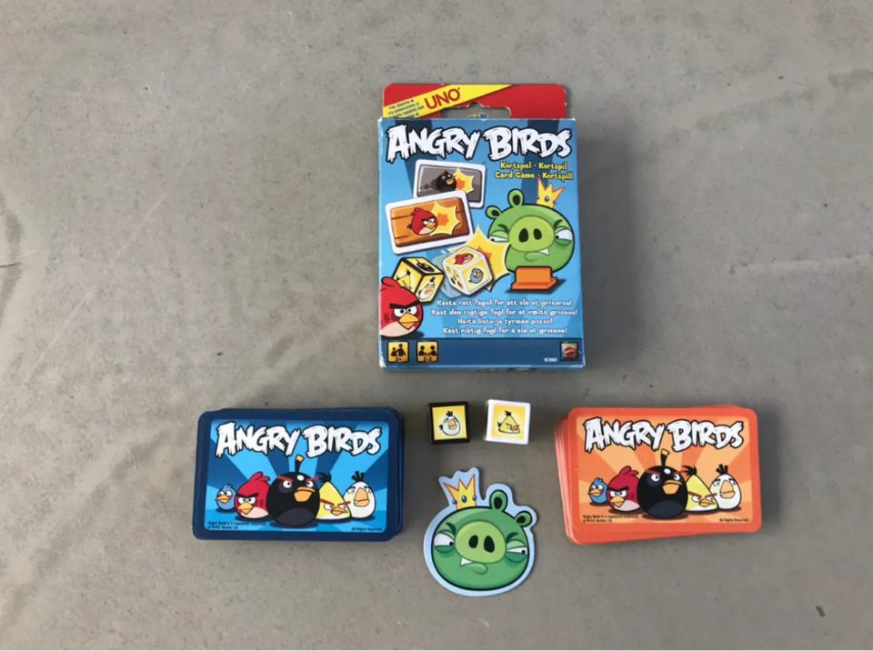 Angry birds, Spillekort, kortspil