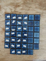 Mosaik, Blå små kakler