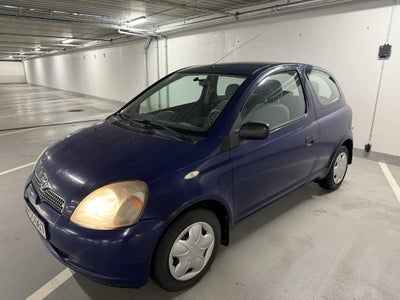 Toyota Yaris, 1,0 Luna, Benzin, 1999, km 194000, blå, nysynet, ABS, airbag, 3-dørs, centrallås, star