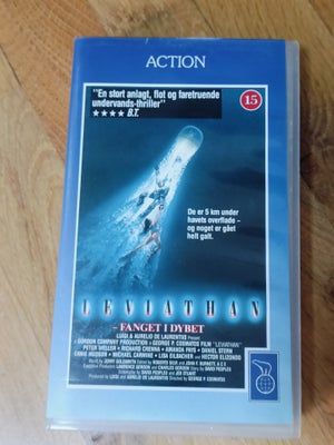 Action, Leviathan - Fanget i dybet, Leviathan fra 1989 med Peter Weller 

VHS salgs kassette med dan