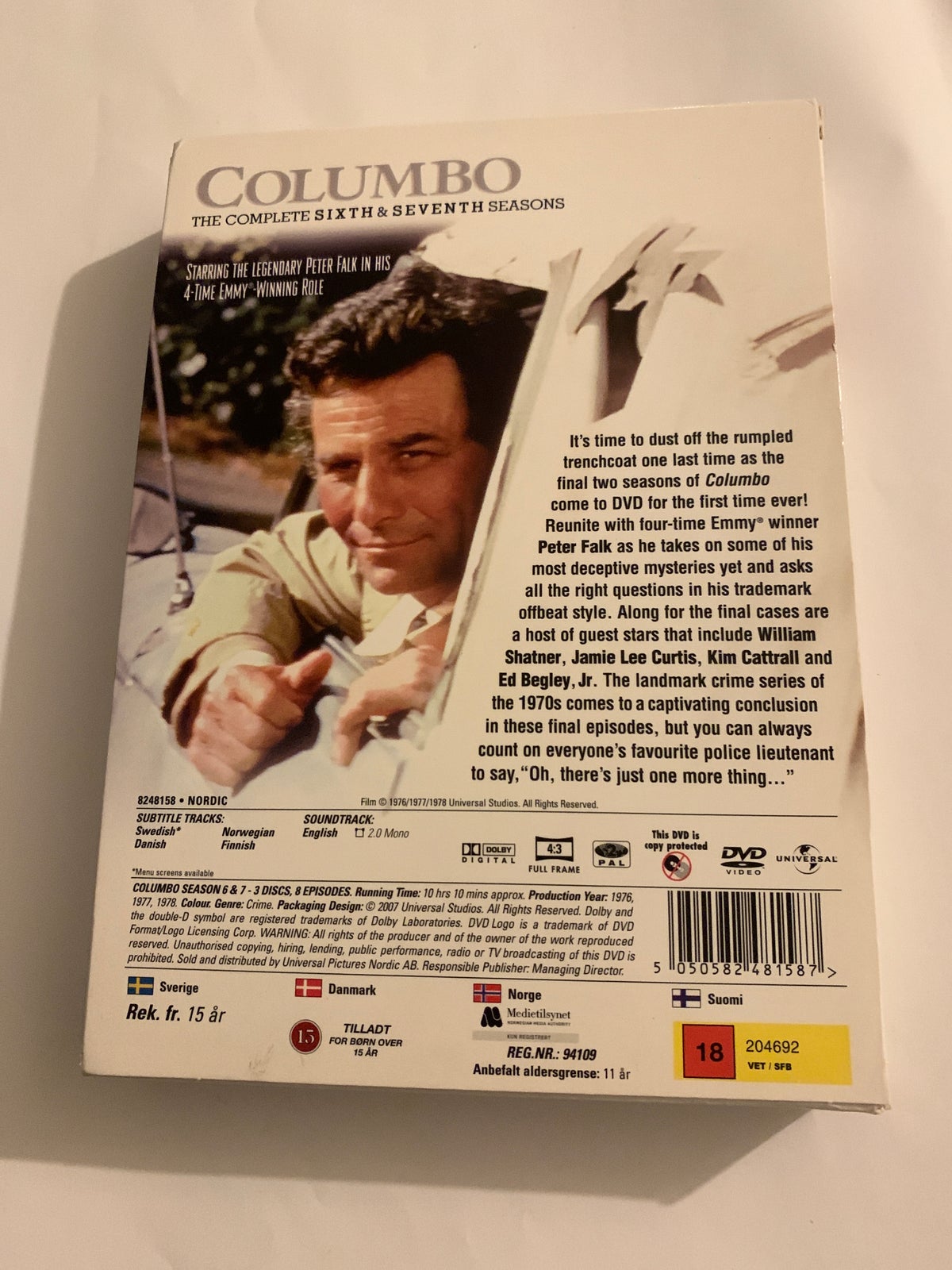 Columbo 6 + 7 sæson, DVD, krimi
