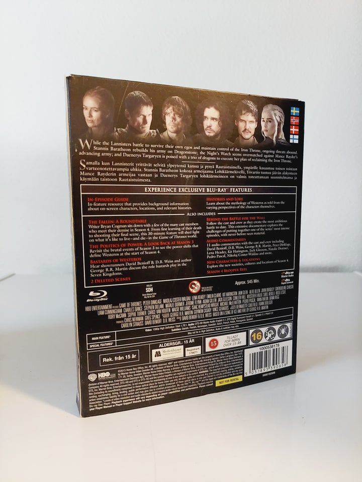 Game of Thrones Sæson 4, Blu-ray, TV-serier