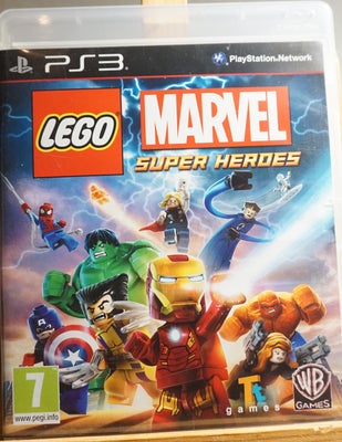 LEGO Marvel Super Heroes, PS3, LEGO Marvel Superheroes til Playstation 3 PS3. Spillet er testet og k