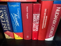 Danske, engelske, franske ordbøger