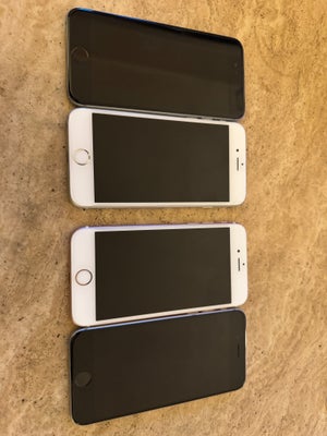 iPhone 6S, 32 GB, sort, God, Jeg sælger 2x iPhone 6s 32gb i sort og lyserød 
Og 2x iPhone 6 i hvid o