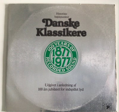 LP, Danske klassikere, Historiske højdepunkter, 2xLP Meget flotte vinyler, og cover med lidt kant sl