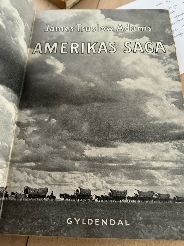 Amerikas saga, James Truslov Adams, emne: historie og