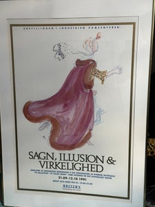 Stor Muserums plakat tegnet af Dronning Magrete