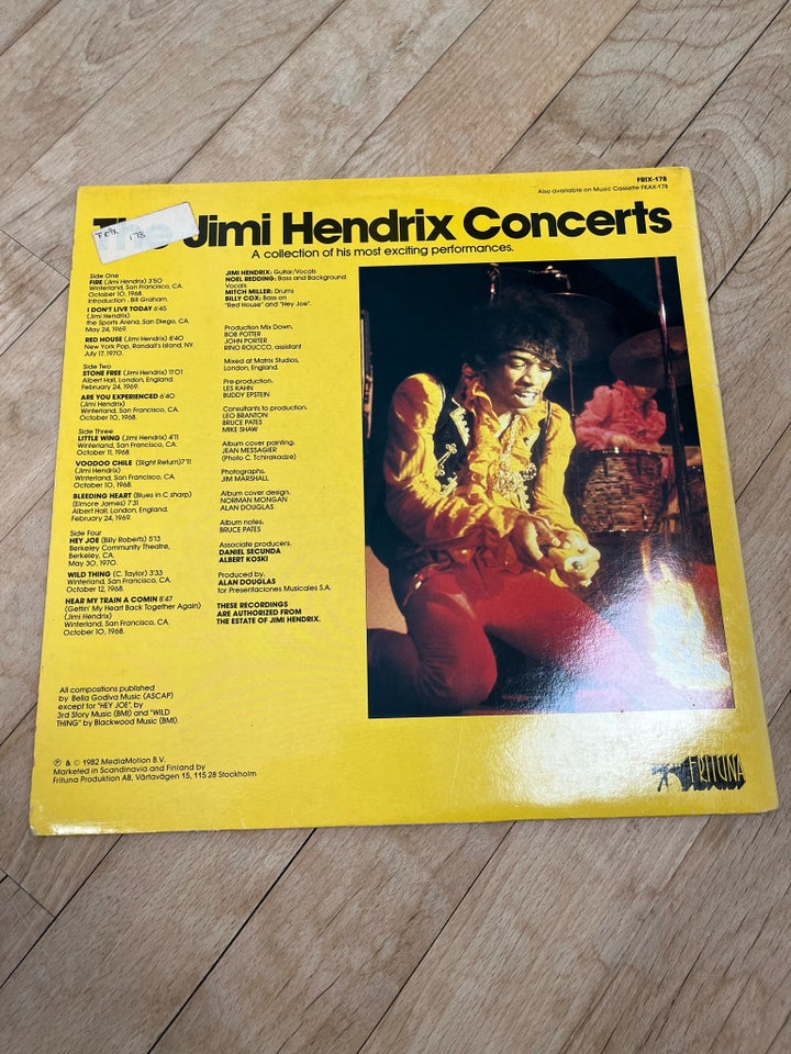 LP, Jimmy Hendrix, The Jimmy Hendrix Concerts