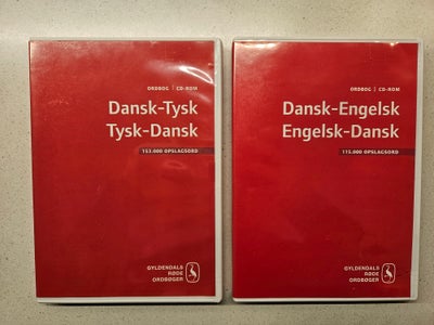 Dansk-Tysk & dansk-engelsk, Gyldendal, år 2003, Er du træt af at skulle betale abonnement på en ordb