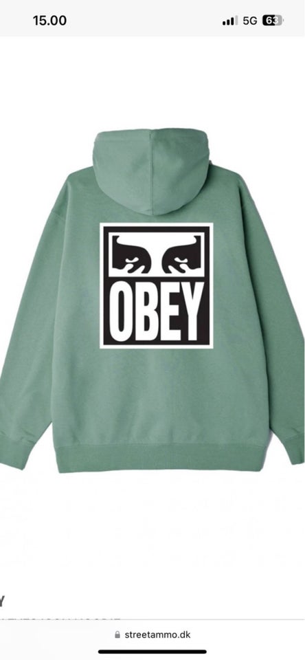 Hættetrøje, Obey , str. XL