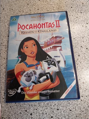 POCAHONTAS 2, instruktør Walt Disney, DVD, tegnefilm, Disney tegnefilm fra 1998
Yderst velholdt Orig