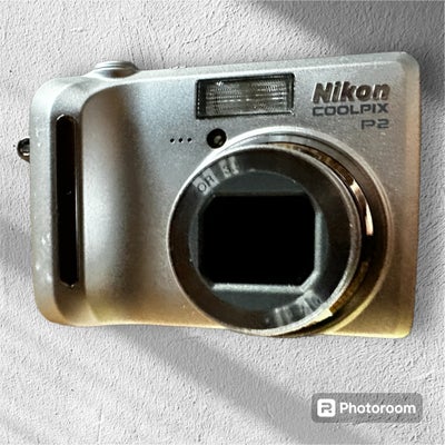 Nikon P2, 5.1 megapixels, 3.5px x optisk zoom, Perfekt, The camera is in very good condition. Tested
