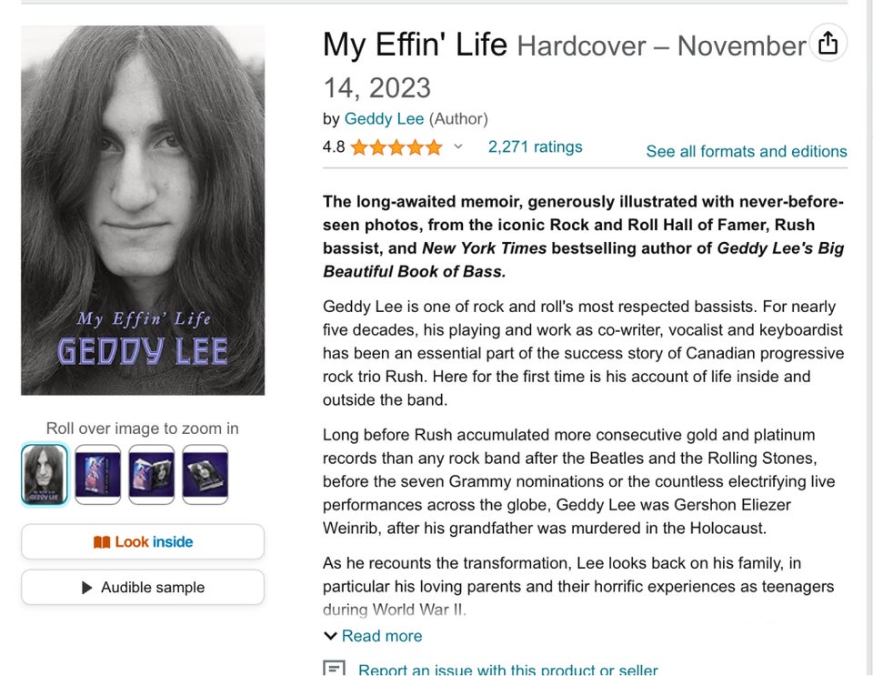 my effin’ life, rush geddy lee