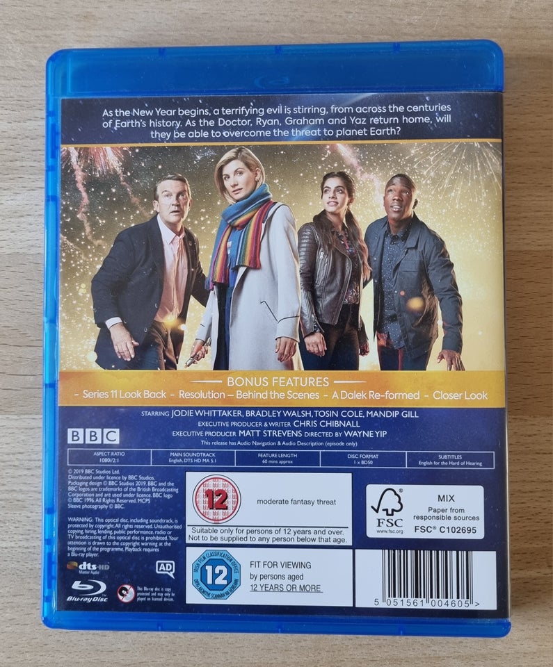 Doctor Who Resolution, Blu-ray, science fiction